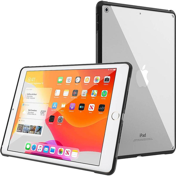 Hybrid-Flex Hard Shell Case for Apple iPad 10.2" (9th Generation 2021) - Clear Black