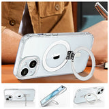 Hybrid-Flex Kickstand Case with Magsafe for Apple iPhone 15 - Clear