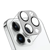 ZeroDamage HD Flexible Glass Camera Lens Protector for Apple iPhone 14 Pro/Pro Max (2-Pack) - Silver