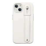 FingerGrip Series Case Faux Leather with Magsafe for Apple iPhone 14 Plus - White