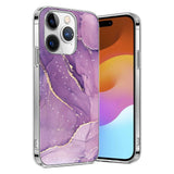 Marble Series Case with MagSafe for Apple iPhone 15 Pro - Purple Marble