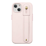 FingerGrip Series Case Genuine Leather with Magsafe for Apple iPhone 14 - Pink