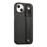 FingerGrip Series Case Faux Leather with Magsafe for Apple iPhone 14 Plus - Black