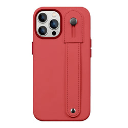 FingerGrip Series Case Faux Leather with Magsafe for Apple iPhone 14 Pro Max - Red