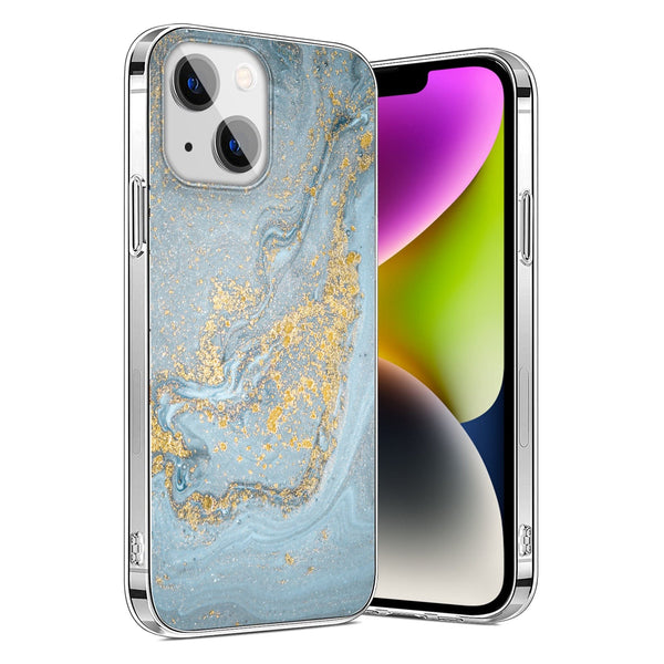 Marble Series Case for Apple iPhone 14 Plus - Blue Marble