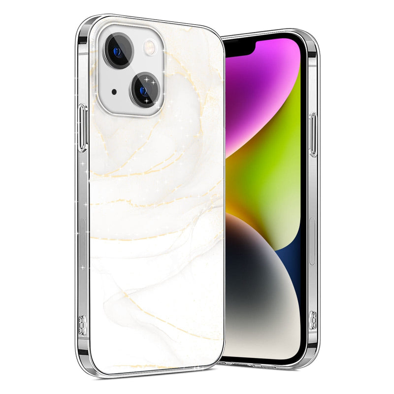 Marble Series Case for Apple iPhone 14 Plus - White Marble