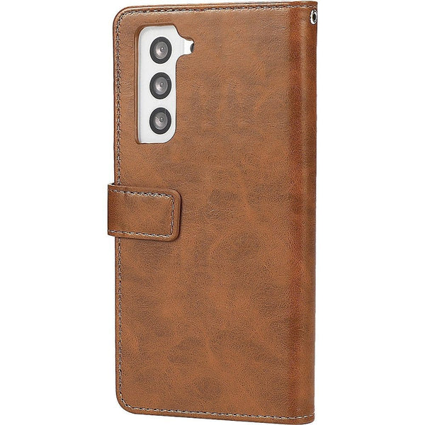 Folio Wallet Case for Samsung Galaxy S23 - Brown