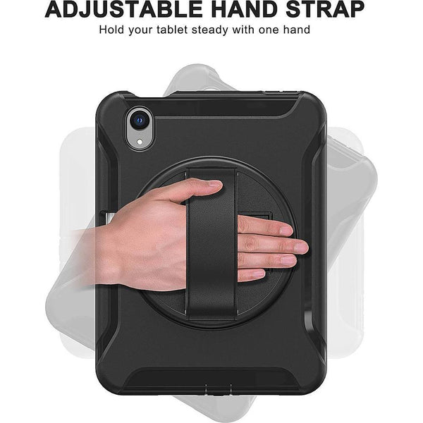 Protection Hand Strap Series Case for Apple iPad mini (6th Generation 2021) - Black