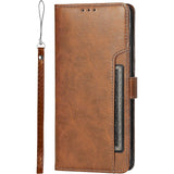 Folio Wallet Case for Samsung Galaxy S23 - Brown