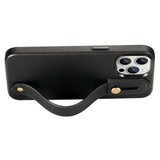 FingerGrip Series Case Faux Leather with Magsafe for Apple iPhone 14 Pro Max - Black