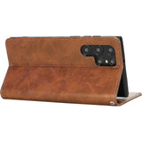 Folio Wallet Case for Samsung Galaxy S23 Ultra - Brown