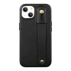 FingerGrip Series Case Faux Leather with Magsafe for Apple iPhone 14 Plus - Black