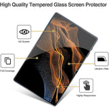 ZeroDamage Ultra Strong Tempered Glass Screen Protector for Galaxy Tab S8 Ultra and S9 Ultra - Clear