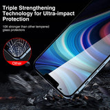 ZeroDamage HD Privacy Tempered Glass Screen Protector for Apple iPhone 13 Pro (2-Pack)