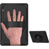 PROTECTION Hand Strap Series Case for Samsung Galaxy Tab S8 Ultra and Tab S9 Ultra - Black