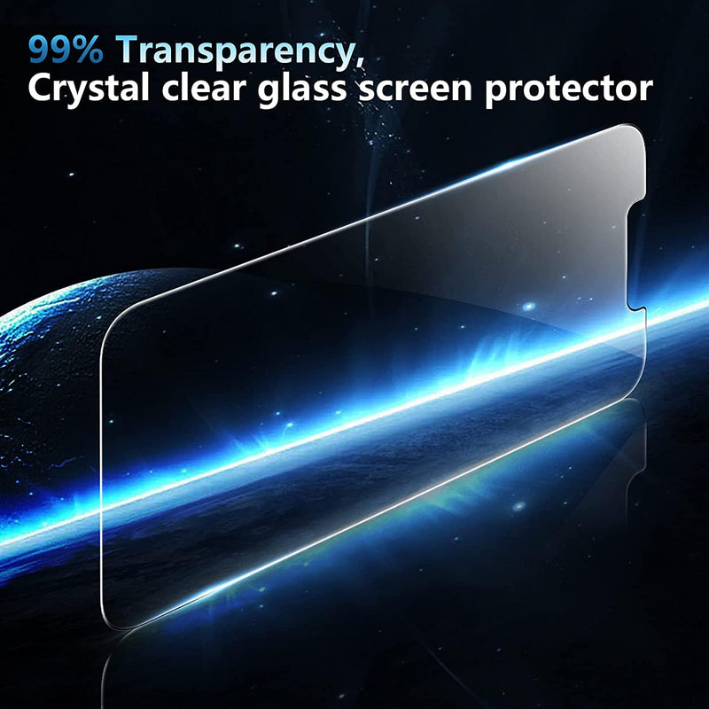 ZeroDamage Ultra Strong Tempered Glass Screen Protector for Apple iPhone 13 Pro Max and iPhone 14 Plus (2-Pack) - Clear