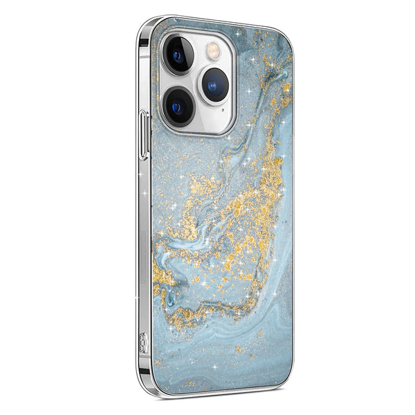 Marble Series Case with MagSafe for Apple iPhone 15 Pro - Blue Marble