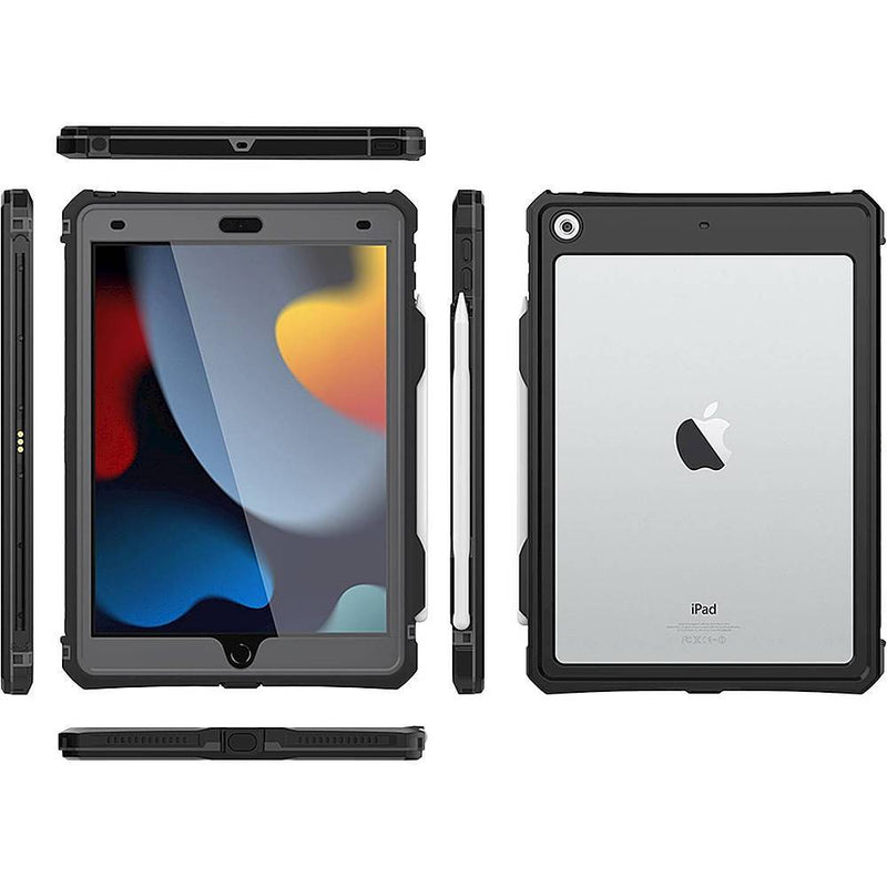 WaterProof Case for Apple iPad 10.2" (9th Generation 2021) - Black