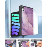 Folio Case for Apple iPad mini (6th Generation 2021) - Purple Marble