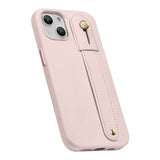 FingerGrip Series Case Genuine Leather with Magsafe for Apple iPhone 14 - Pink