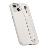 FingerGrip Series Case Faux Leather with Magsafe for Apple iPhone 14 Plus - White