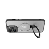 Hybrid-Flex Kickstand Case compatible with MagSafe for Apple iPhone 15 Pro Max - Clear Black