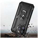 Military Kickstand Series Case with Belt Clip for Apple iPhone 14 Pro Max - Black