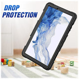 Defense Series Case for Samsung Galaxy Tab S7+, Tab S8+ and Tab S7 FE  - Black