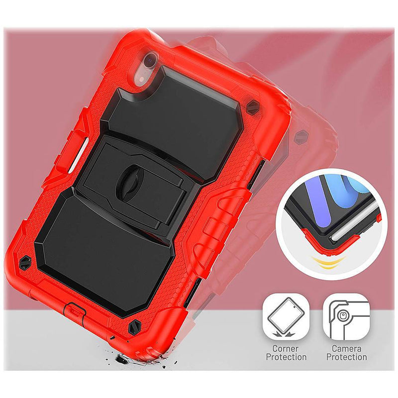 SaharaCase - Defence Series Case for Apple iPad mini (6th Generation 2021) - Red