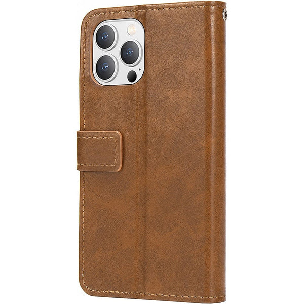 Folio Wallet Case for Apple iPhone 14 Pro - Brown