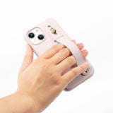 FingerGrip Series Case Genuine Leather with Magsafe for Apple iPhone 14 - Pink